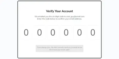 Verify Account Ui