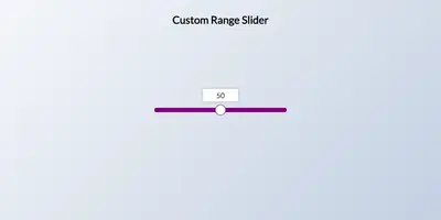 Custom Range Slider